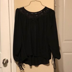 Silk black blouse